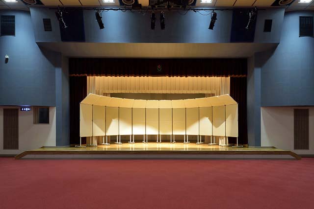 三郷公民館・保健センター改修、講堂音響改修工事　竣工【文化施設】